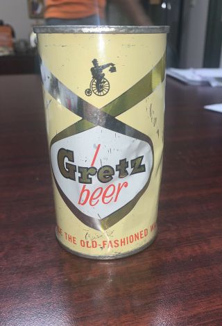 Antique Vintage Gretz Flat Top Beer Can