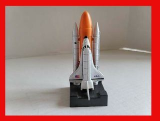 Vintage Ertl 1515 Space Shuttle With Booster Rockets & Launch Pad 1/500 Scale
