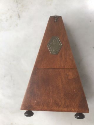 Vintage Seth Thomas Metronome De Maelzel Pyramid No.  309 2
