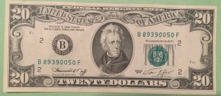 1974 $20 Twenty Dollar Bill York - Nr