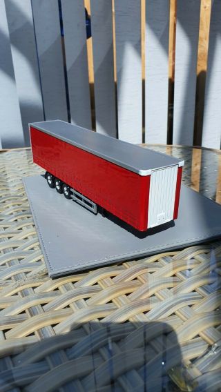 Corgi Trucks 1:50 Scale Code 3 Red And White Curtainside Trailer