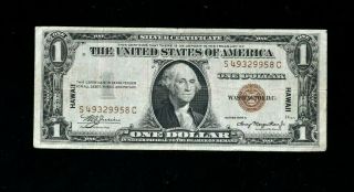 1934a $10 Ten Dollar Brown Seal " Hawaii " Federal Reserve Note 99c