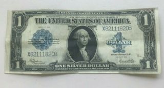 Series 1923 $1 United States Note Blue Seal - Horse Blanket