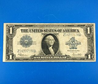 1923 $1 Silver Certificate Horse Blanket Large Size United States Currency