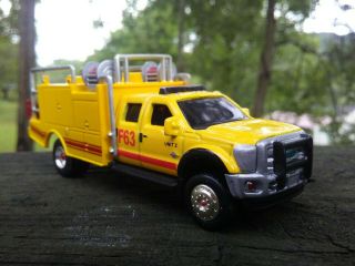 Custom 1/87 Ho Ford F - 550 Brush Truck Fire Department Truck Boley Etc Look