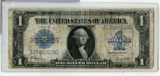 1923 United States $1 Silver Certificate Large Size Currency Note - Rc885