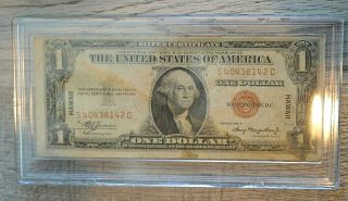 1935 - Hawaii - Red Seal Silver Certificate In Hard Shell Case - S - C