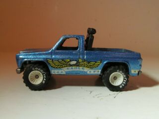 Vintage Hot Wheels Real Riders Bywayman Blue 1983 4361 Chevy Pickup Square Body