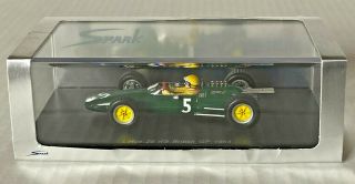 Spark 1:43 S1611 Lotus 25 British Gp 1963 Trevor Taylor Orig Case & Sleeve