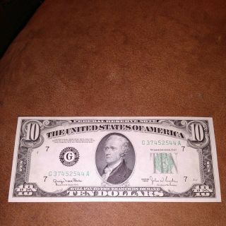 1950 $10 Bills 544 Crisp Bill