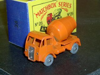 Matchbox Moko Lesney Erf Cement Lorry 26 A3 Gpw D - R Sil Trim Sc6 Exc Crafted Box