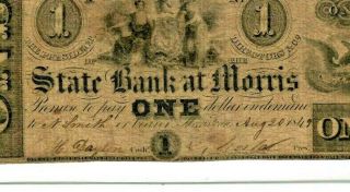 $1 " State Bank At Morris " (morristown) 1800 