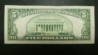 1934 D $5 FIVE Dollars Silver Certificate Paper Money Currency Bill 2