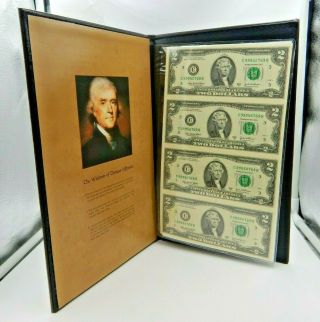 World Reserve Monetary Exchange Uncut Sheet 2003 A $2 Two Dollar Bills / Notes