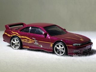 2017 Hot Wheels Nissan 240sx S14 Kouki Fast And Furious Premium Red (loose)