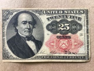 1874 United States Fractional Currency 25 Cents