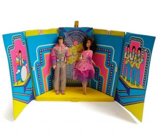 Donnie And Marie Osmond 1976 Mattel Doll Set Tv Show Stage Set Vintage Read
