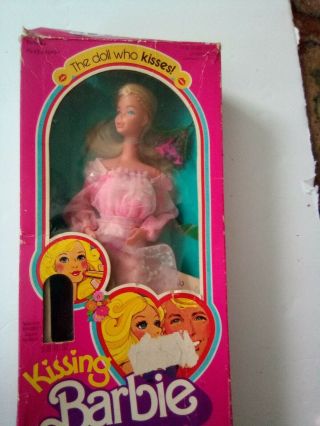 Vintage 1978 Kissing Barbie Doll Missing Lipstick Mattel 2597