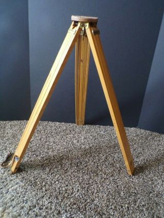 Antique Wood Camera Tripod Adjustable Heights 21 