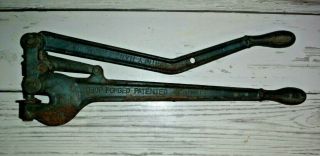 Antique,  Vintage,  1908 Whitney No.  2 Sheet Metal Hand Punch