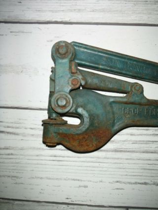 Antique,  Vintage,  1908 Whitney No.  2 Sheet Metal Hand Punch 2