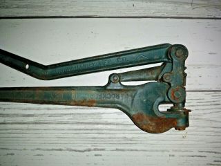 Antique,  Vintage,  1908 Whitney No.  2 Sheet Metal Hand Punch 3