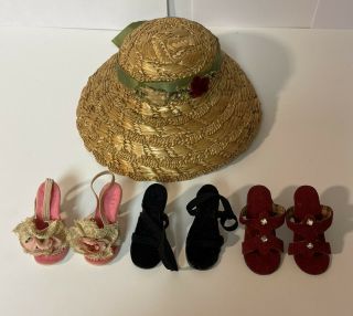 Vintage Madame Alexander Cissy Doll Shoes/hat Or Other 21 " Dolls