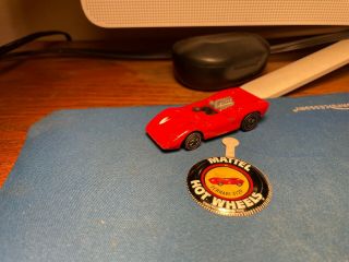Hot Wheels Ferrari 312p Red Lines With Button 1969