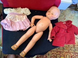 Vintage Effanbee Patsyette 18”inch Doll W/cloth From The1950’s Complete