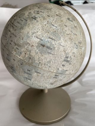 Vintage 1960 ' s Replogle 6 inch moon globe 2