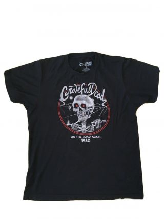Grateful Dead Vintage Style 1980 Tour Shirt Size Large Jerry Garcia The Dead 80s