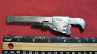 ANTIQUE 5 1/2 INCH VERY RARE ADJUSTABLE TYPE WRENCH 3