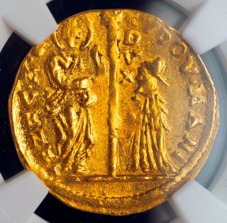 1789,  Venice,  Ludovico Manin.  Gold Zecchino Ducat Coin.  (3.  5gm) Ngc Ms - 63