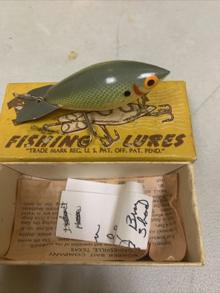 Vintage Bomber Fishing Lure 505 With A Box And Paperwork