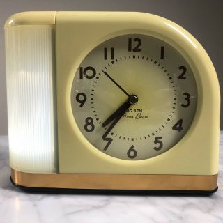Westclox Big Ben Moon Beam Yellow & Bronze Trim Alarm Clock | &