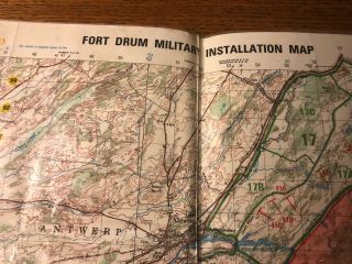 Vintage Fort Drum Military Installation Map NY 2 - DMA V721S 1994 2