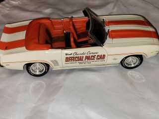 1/18 ERTL AMERICAN MUSCLE 1969 CHEVROLET CAMARO CONVERTIBLE INDY 500 PACE CAR 3
