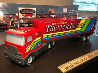 1:18 Nylint Ford Coe Thunder Runner Tractor Trailer Truck Sound Machine Semi Rig