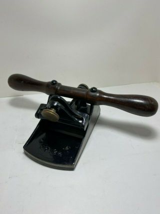 Vintage Antique Stanley Tools No.  12 1/2 Veneer Scraper Plane With Rosewood Sol