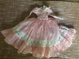 Vintage Mary Hoyer Doll Dress Long Pink Tagged