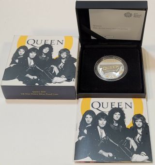 Queen 2020 Limited Ed.  Uk Music Legends - £2 1oz.  Proof Coin.  999 Silver W/