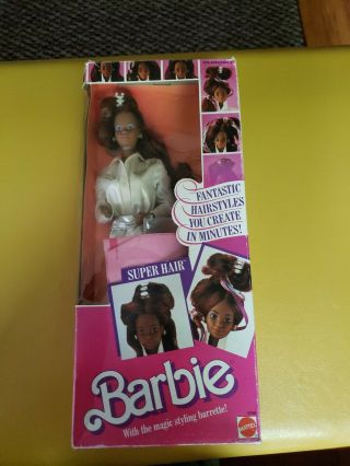 Mattel Vintage Hair Barbie African American Doll 3296 Vintage 1986