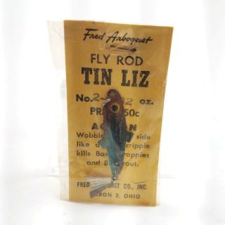 Fred Arbogast Tin Liz Fly Rod Fishing Lure: 2 - 1/32 In Lbr