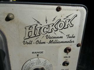 Vintage Hickok Model 209 Vacuum Tube Volt Ohm Milliameter 2