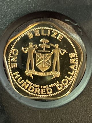 Belize 1981 $100 Gold Coin