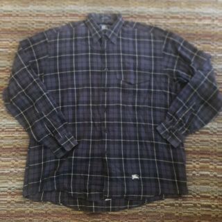 Vintage Burberrys Made In Usa Button Down Shirt Plaid