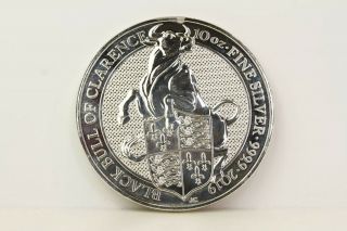 Black Bull Of Clarence 10 Pounds 10oz Fine Silver 999.  9 2019 Coin