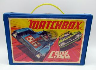 Vtg 1971 Matchbox Carry Case Collectors For 24 Cars With Trays