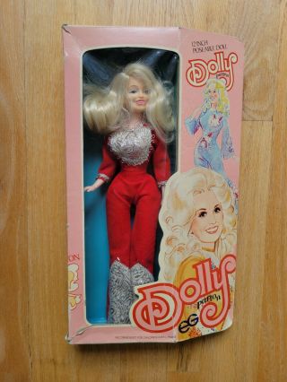 1978 Vintage 12 " Poseable Dolly Parton Doll Red Outfit Eg Goldberger W/box Read