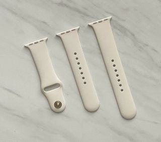 Authentic Antique White Apple Watch Sport Band With Gold Pin 38mm/40mm Oem